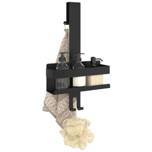 Mensola Doccia Pensile Nero Opaco Acciaio Inox 304 Spazzolato 4004902