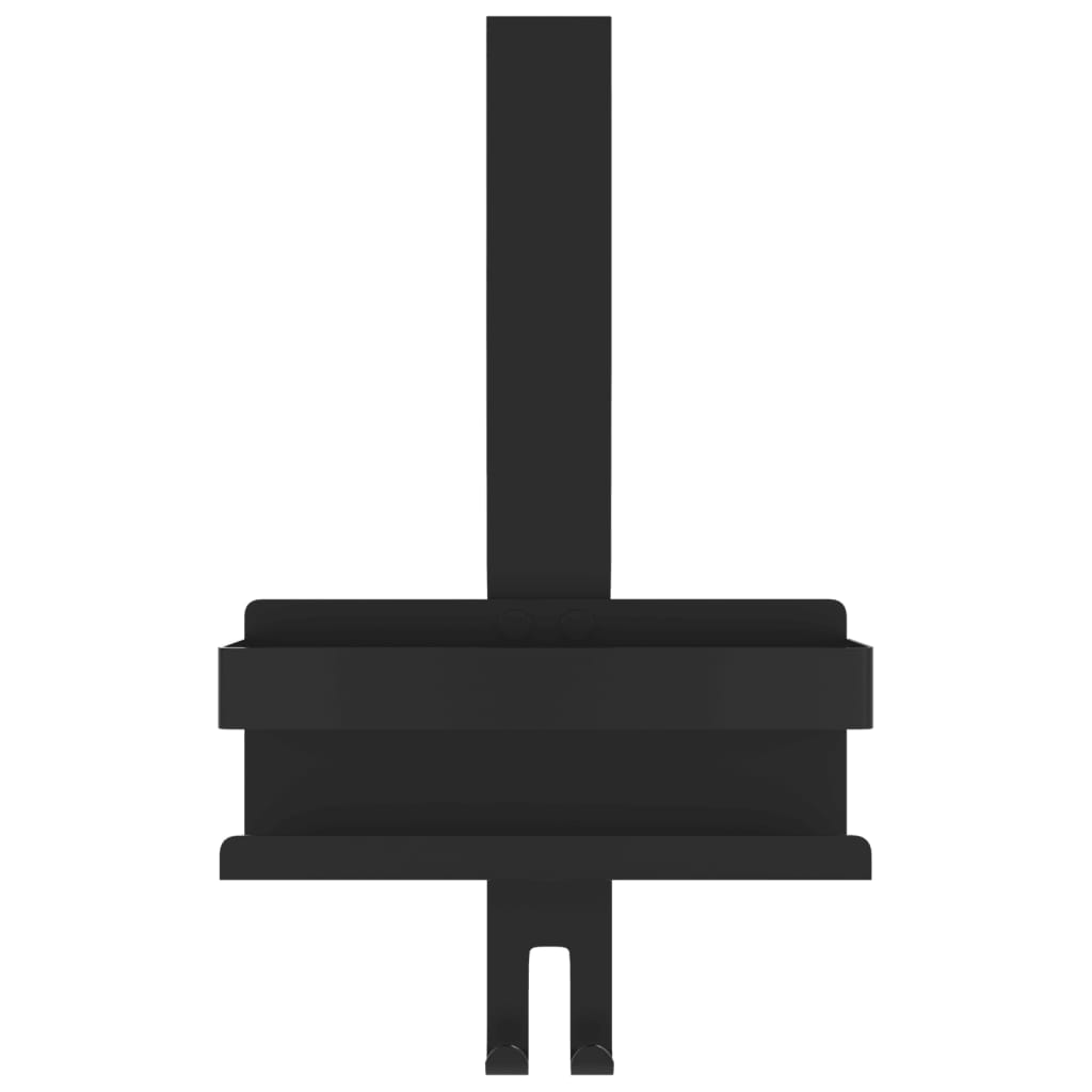 Mensola Doccia Pensile Nero Opaco Acciaio Inox 304 Spazzolato 4004902