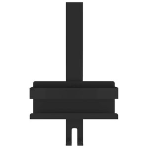 Mensola Doccia Pensile Nero Opaco Acciaio Inox 304 Spazzolato 4004902