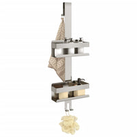 Mensola da Doccia Pensile in Acciaio Inox 304 Spazzolato 4004903