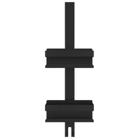 Mensola Doccia Pensile Nero Opaco Acciaio Inox 304 Spazzolato