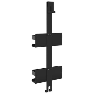 Mensola Doccia Pensile Nero Opaco Acciaio Inox 304 Spazzolato 4004904