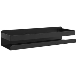 Mensola Doccia Nera Opaca 30x10x6cm Acciaio Inox 304 Spazzolato 4004907