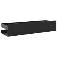 Mensola Doccia Nera Opaca 30x10x6cm Acciaio Inox 304 Spazzolato 4004907