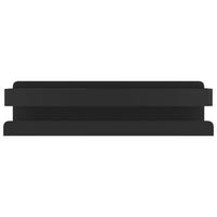 Mensola Doccia Nera Opaca 23x6,5x6 Acciaio Inox 304 Spazzolato 4004908