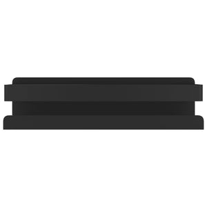 Mensola Doccia Nera Opaca 23x6,5x6 Acciaio Inox 304 Spazzolato 4004908