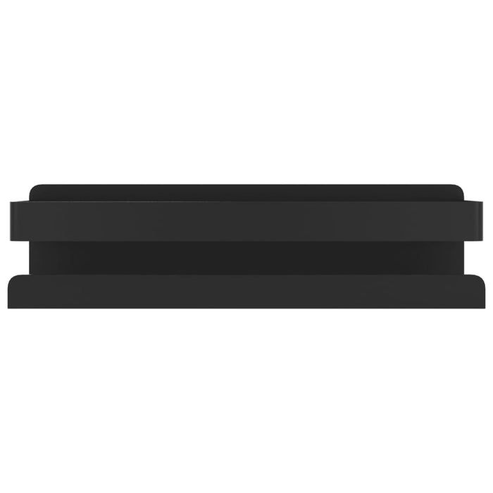 Mensola Doccia Nera Opaca 23x6,5x6 Acciaio Inox 304 Spazzolato 4004908