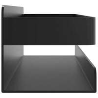 Mensola Doccia Nera Opaca 23x6,5x6 Acciaio Inox 304 Spazzolato 4004908