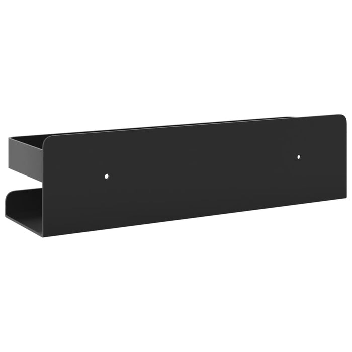 Mensola Doccia Nera Opaca 23x6,5x6 Acciaio Inox 304 Spazzolato 4004908