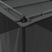 vidaXL Gazebo con Pareti in Rete Antracite 3x3 m in Acciaio