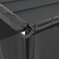 Gazebo con Pareti in Rete Antracite 4x3 m in Acciaio 4003912