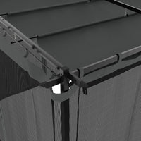 vidaXL Gazebo con Pareti in Rete Antracite 6x3 m in Acciaio