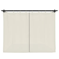 vidaXL Gazebo con Tende Crema 3x3 m in Acciaio