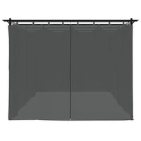 vidaXL Gazebo con Tende Antracite 6x3 m in Acciaio