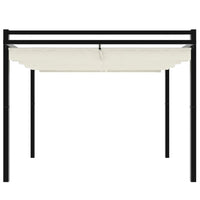 Gazebo da Giardino con Tetto Retrattile Crema 3x3m in Alluminio 4003968