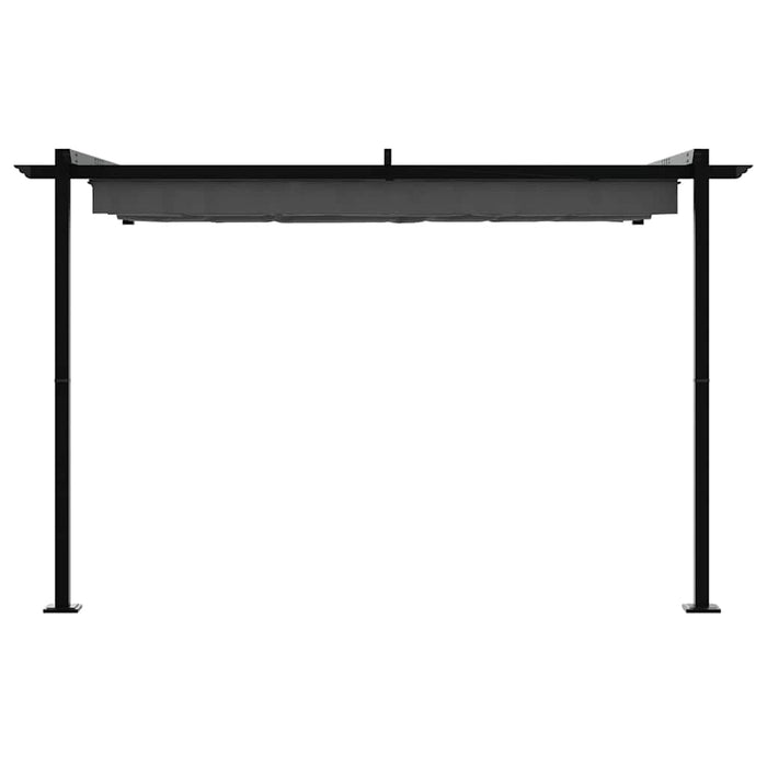 vidaXL Gazebo a Muro Antracite Acciaio