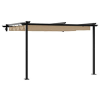 vidaXL Gazebo a Muro Talpa Acciaio