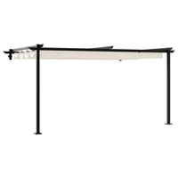 Gazebo a Muro Crema Acciaio 4003974