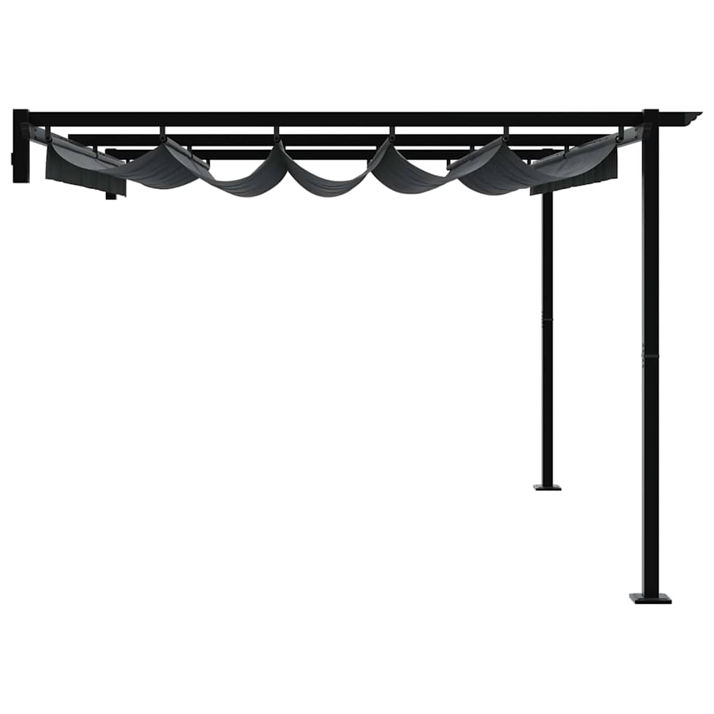 Gazebo a Muro Antracite Acciaio 4003975