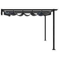 Gazebo a Muro Antracite Acciaio 4003975