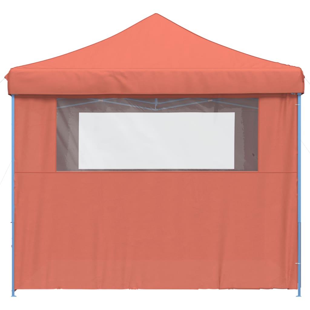 Tendone per Feste Pieghevole Pop-Up con 4 Pareti Terracotta 4004933
