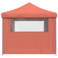 Tendone per Feste Pieghevole Pop-Up con 4 Pareti Terracotta 4004933