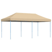 Tenda da Festa Pieghevole Pop-Up Beige 580x292x315 cm