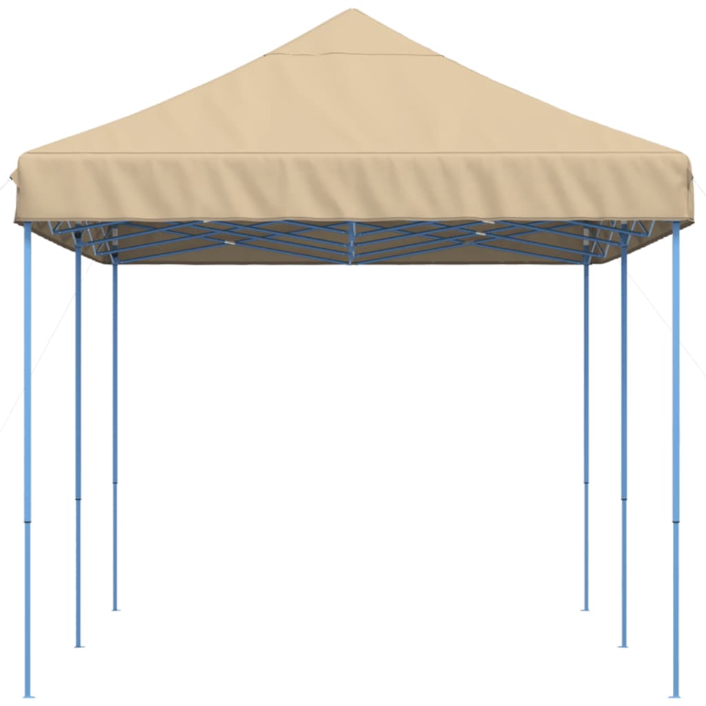 Tenda da Festa Pieghevole Pop-Up Beige 580x292x315 cm