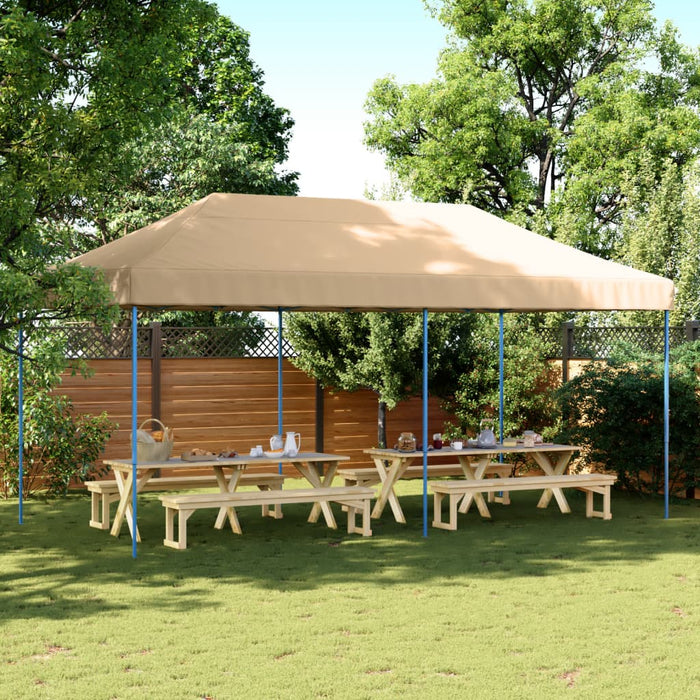 Tenda da Festa Pieghevole Pop-Up Beige 580x292x315 cm 4004935