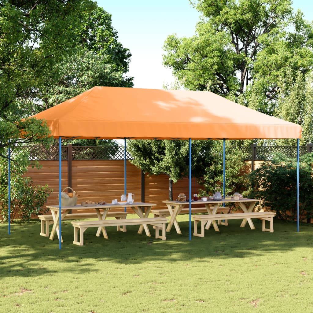 Tenda da Festa Pieghevole Pop-Up Arancione 580x292x315 cm 4004937