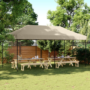 Tenda da Festa Pieghevole Pop-Up Tortora 580x292x315 cm 4004938