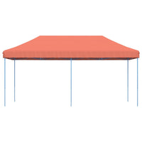 Tenda da Festa Pieghevole Pop-Up Terracotta 580x292x315 cm