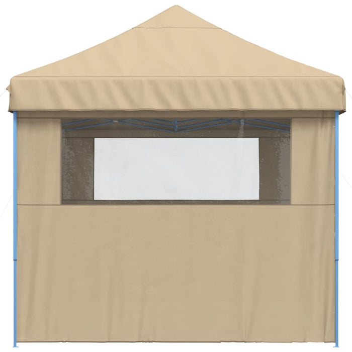 Tendone per Feste Pieghevole Pop-Up con 3 Pareti Beige 4004943