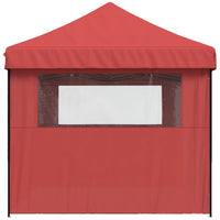 Tendone per Feste Pieghevole Pop-Up con 3 Pareti Bordò 4004947