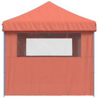 Tendone per Feste Pieghevole Pop-Up con 3 Pareti Terracotta