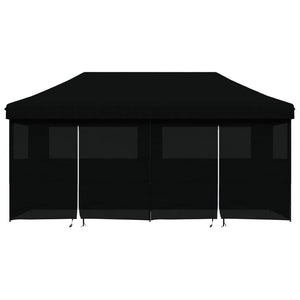 Tendone per Feste Pieghevole Pop-Up con 4 Pareti Nero