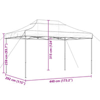 Tenda da Festa Pieghevole Pop-Up Verde 292x292x315 cm