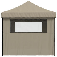 Tendone per Feste Pieghevole Pop-Up con 4 Pareti Tortora 4004978