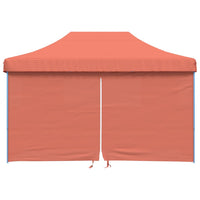 Tendone per Feste Pieghevole Pop-Up con 4 Pareti Terracotta 4004981