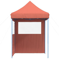 Tendone per Feste Pieghevole Pop-Up con 2 Pareti Terracotta 4004997