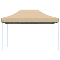 Tenda da Festa Pieghevole Pop-Up Beige 410x279x315 cm