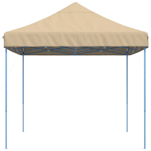 Tenda da Festa Pieghevole Pop-Up Beige 410x279x315 cm