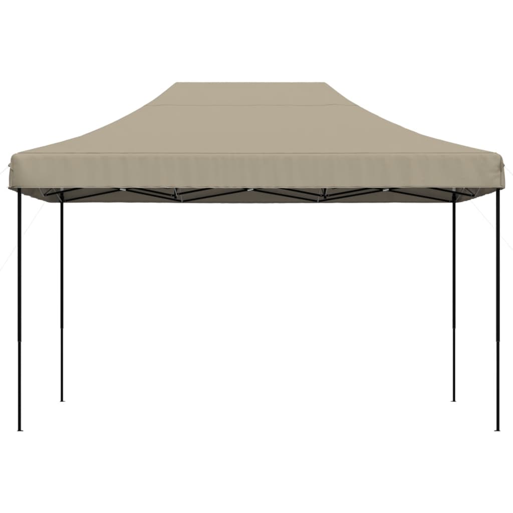 Tenda da Festa Pieghevole Pop-Up Tortora 410x279x315 cm
