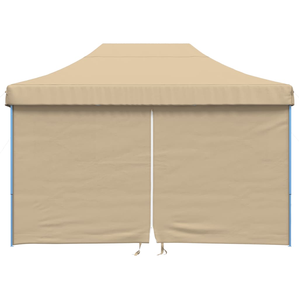 Tendone per Feste Pieghevole Pop-Up con 4 Pareti Beige 4005023