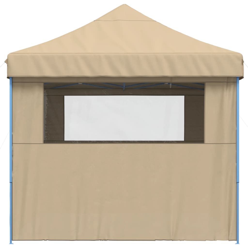 Tendone per Feste Pieghevole Pop-Up con 4 Pareti Beige 4005023