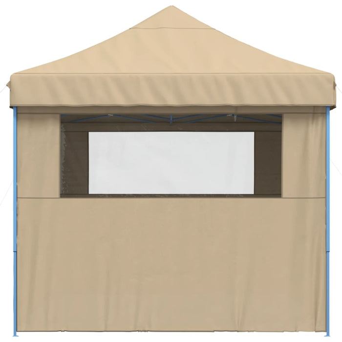 Tendone per Feste Pieghevole Pop-Up con 4 Pareti Beige 4005023
