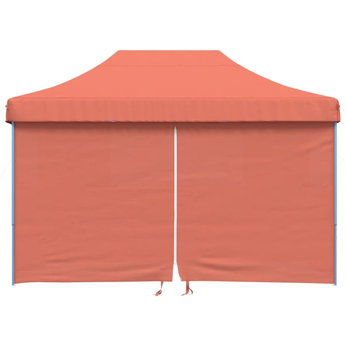 Tendone per Feste Pieghevole Pop-Up con 4 Pareti Terracotta 4005029