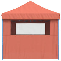 Tendone per Feste Pieghevole Pop-Up con 4 Pareti Terracotta 4005029