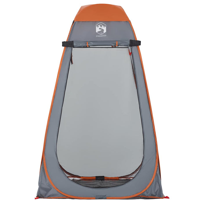 Tenda Privacy Pop-Up Grigio e Arancione Impermeabile