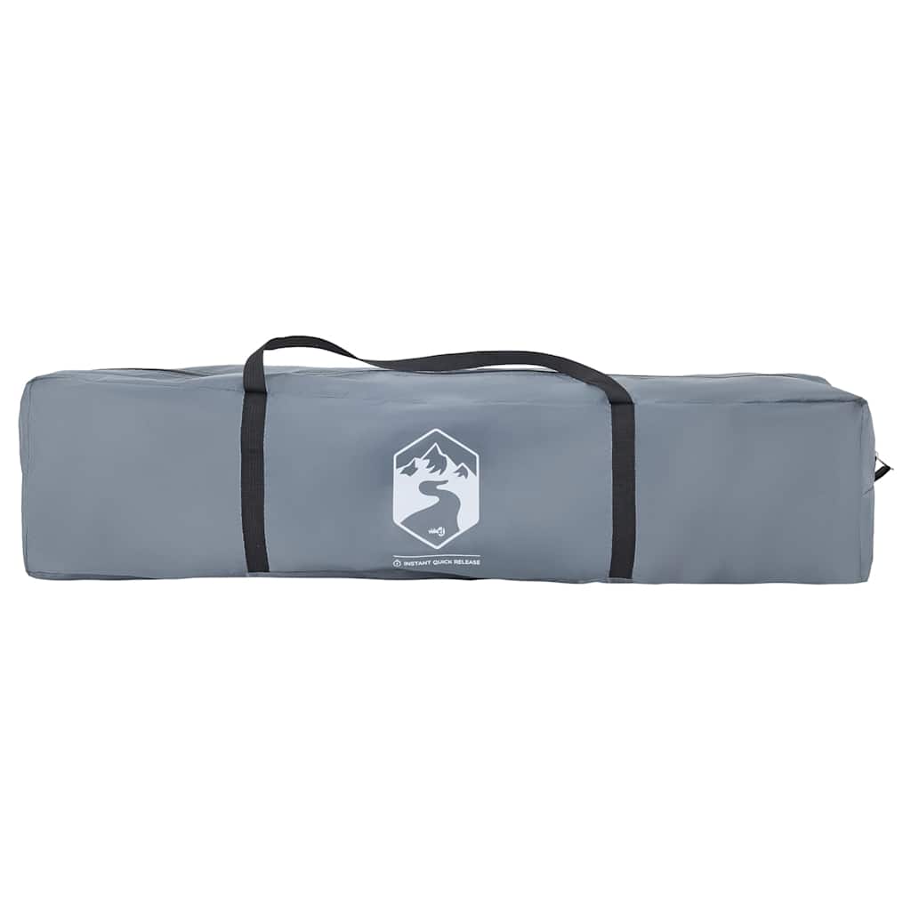 Tenda a Cupola 4 Persone Grigio e Arancione a Rilascio Rapido